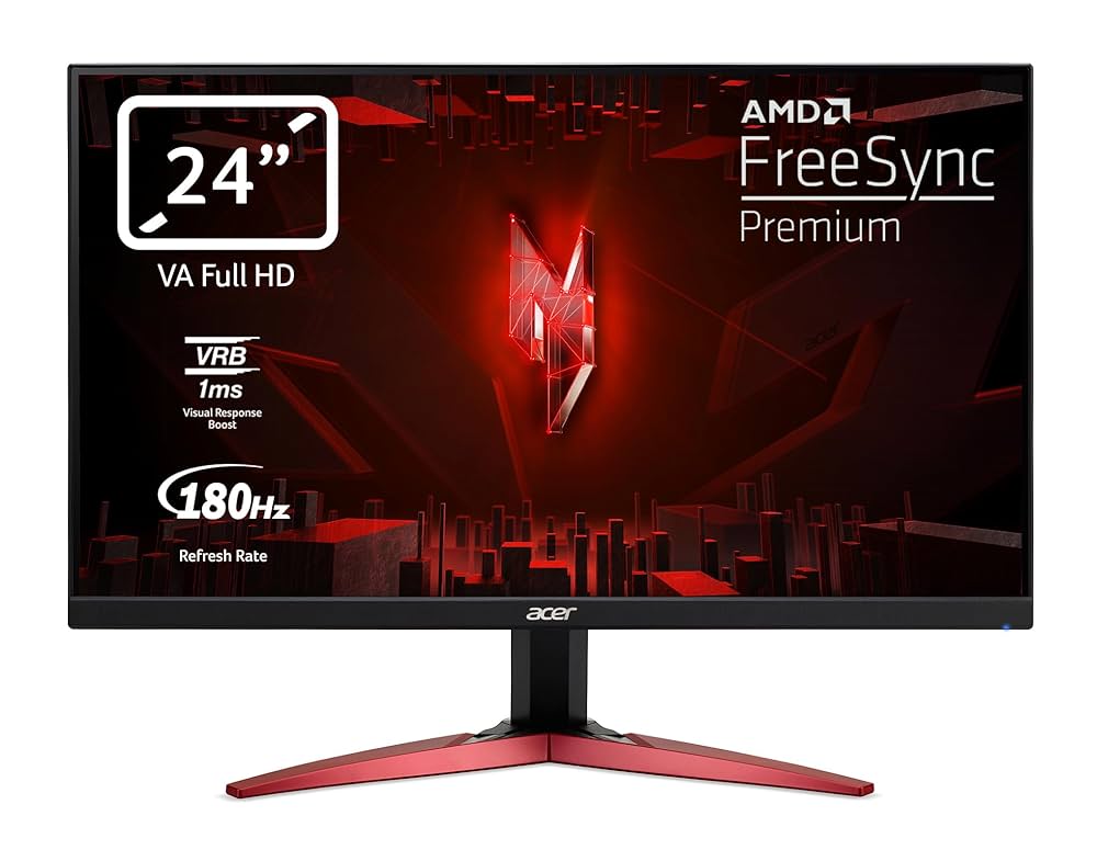 acer NITRO GAMING MONITOR 24.5インチ Acer Nitro XV242YPBMIIPRX czarny HDR400 - Monitory LED 24